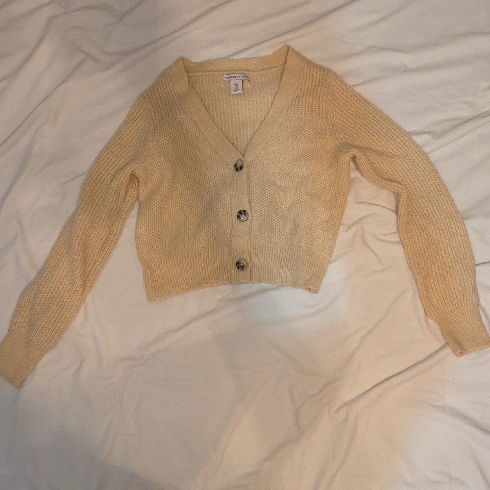Sincerely Jules Tan Button-Up Cardigan